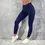 Thumbnail: Plus Size Pocket Yoga Pants Women Solid Fitness Sports Leggings High Waist Elast