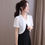 Thumbnail: Crop Blazers Women Short Sleeve Mesh Button Slim Simple Solid Vintage New Chines