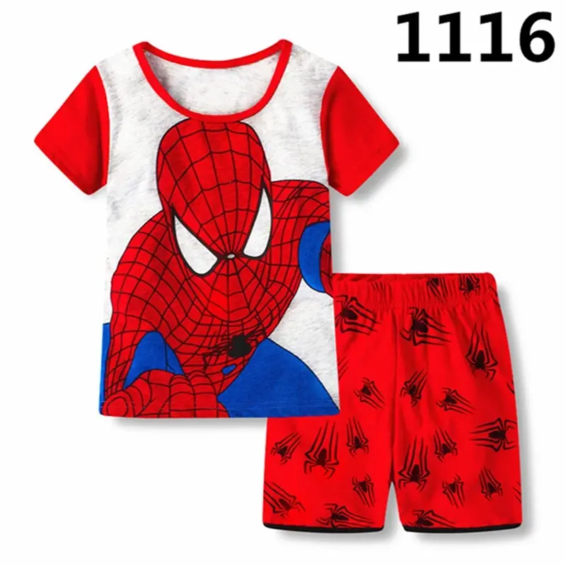 Thumbnail: Baby Boys Pajamas Set Girls Short Sleeve Clothes Summer Kid Cartoon Mickey Mouse
