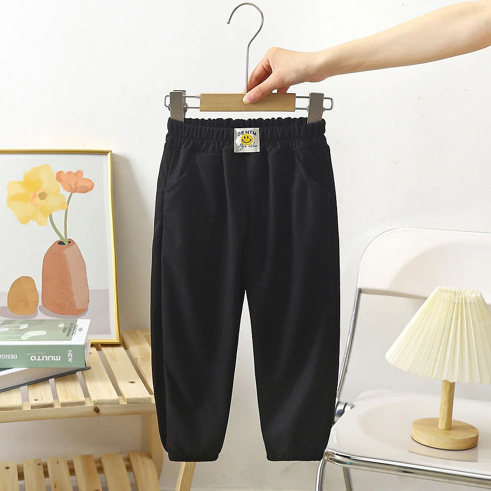 الصورة المصغرة: Spring Autumn Boys Girls Casual Loose Fit Sports Sweatpants Thin Children Long T