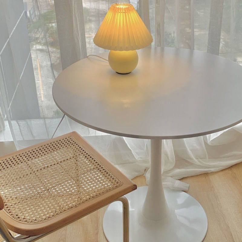 Thumbnail: Home bedroom bedside dining table white coffee table balcony modern small round 