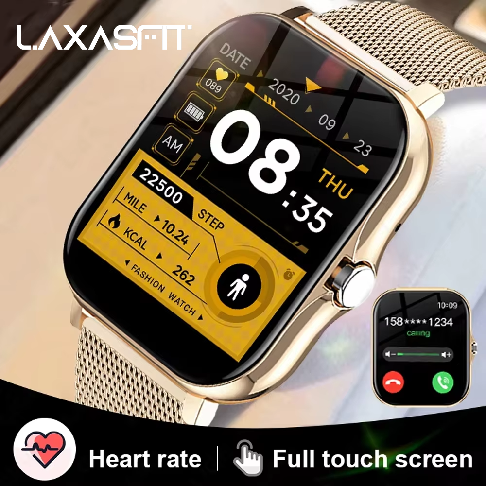 LAXASFIT New Smart Watch Multiple Sports Mode Sleep Monitor Find Phone Bluetooth