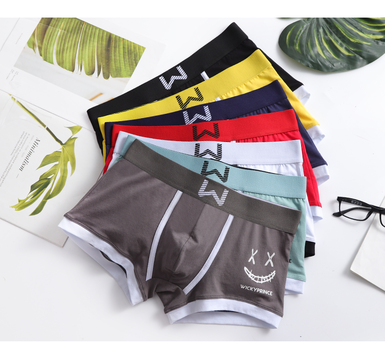 الصورة المصغرة: 3pcs Mens Underwear Man Underpants Cotton Boxer Shorts Men Panties Boxer Underwe