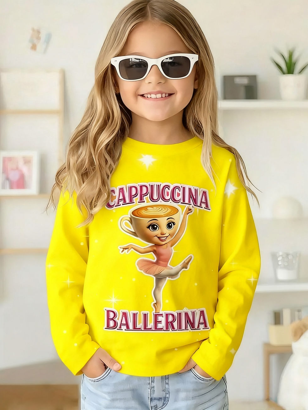 الصورة المصغرة: Italian Brainrot Long Sleeve T-Shirt for Children Spring and Autumn Cotton Shirt