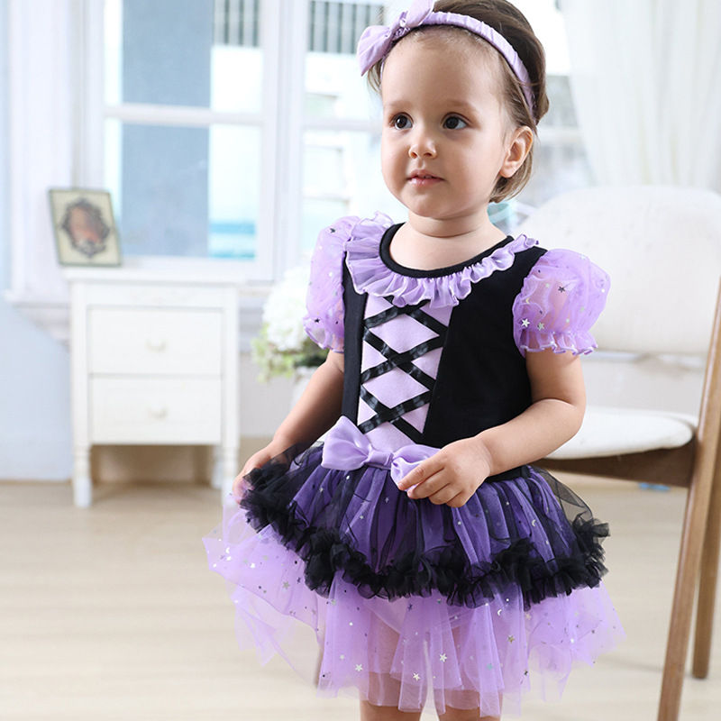 الصورة المصغرة: 3-18 Month Toddler Girl Dress With Headband Romper Baby Elsa Mickey Cute Jumpsui