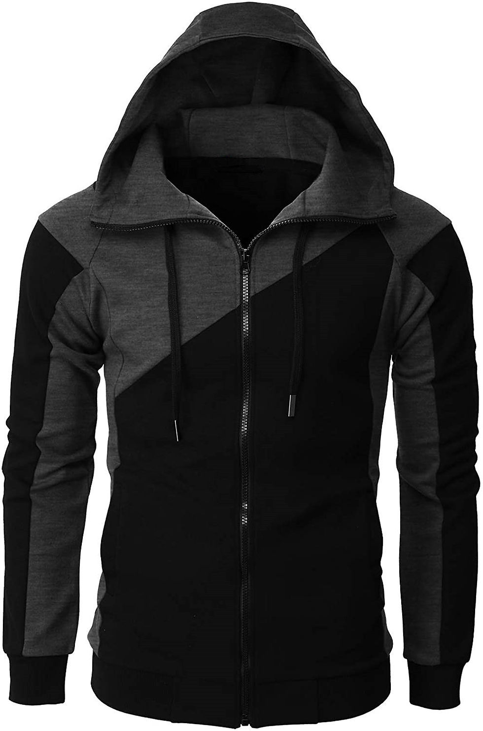 الصورة المصغرة: 2023 Zipper Men Jackets Autumn Winter Casual Fleece Coats Bomber Jacket Scarf Co