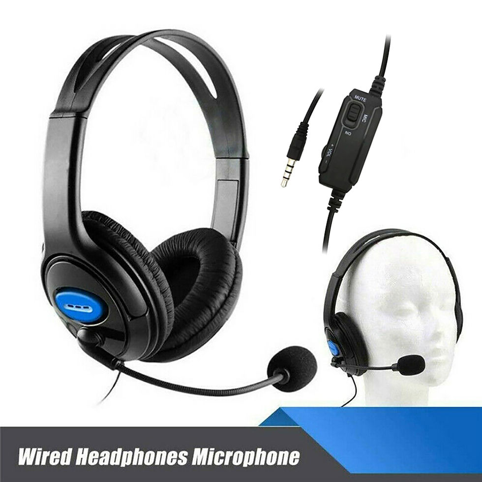 Thumbnail: Headphones 3.5mm Wired Gaming Headset Earphones Music For PS4 Play Station 4 Gam