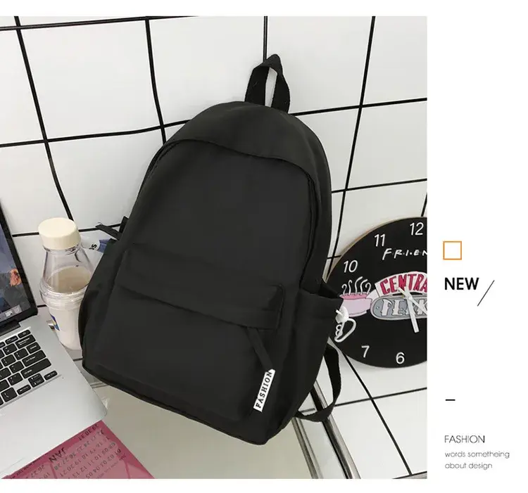 الصورة المصغرة: Fashion Schoolbag for Teenage Waterproof Nylon Girls Bagpack Cute Women Laptop B