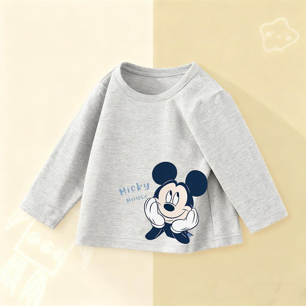 الصورة المصغرة: New Cartoon T Shirt Fashion Casual Clothes Boys And Girls Printing Tees Round Ne