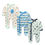Thumbnail: Kiddiezoom 3 Pcs/Lot Autumn Winter Unisex Fashion Long Sleeve Baby Boy Girl Romp
