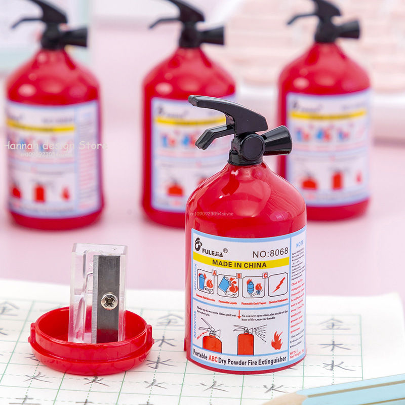 الصورة المصغرة: 10/5/3/1PCS Creative Fire Extinguisher Novel Pencil Sharpener Cutter Kids Studen