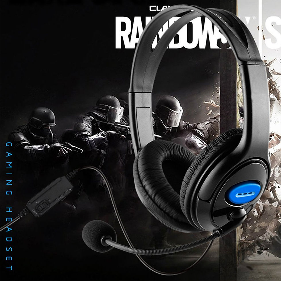 Thumbnail: Headphones 3.5mm Wired Gaming Headset Earphones Music For PS4 Play Station 4 Gam