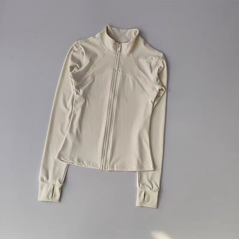 Thumbnail: Yoga Suit Women's High-end Standing Collar Long Sleeved Sports Jacket Running Tr