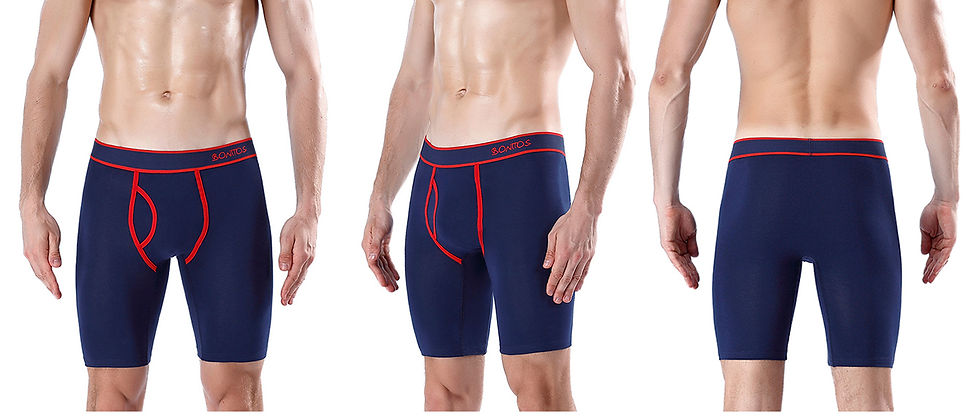 Thumbnail: 2024 New Style Cotton Fly Boxer Long Leg Underwear For Man Shorts Big Size And P