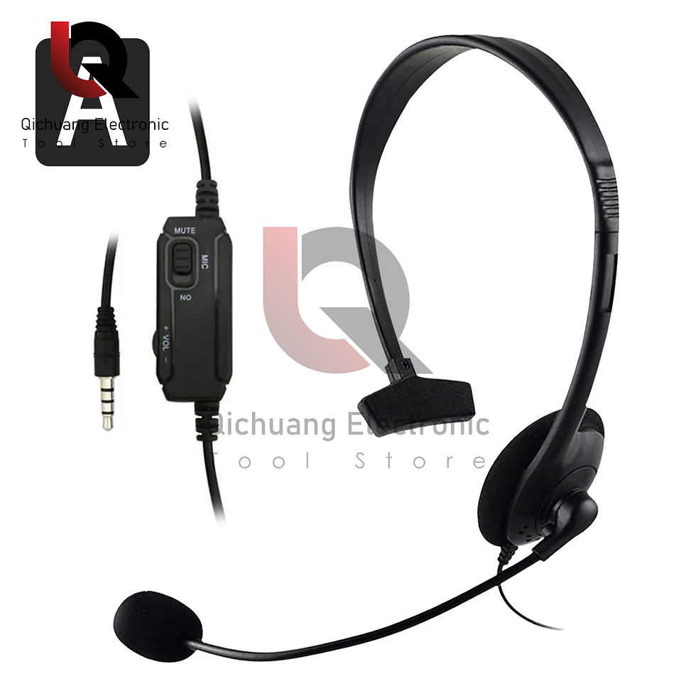 Thumbnail: Headphones 3.5mm Wired Gaming Headset Earphones Music For PS4 Play Station 4 Gam