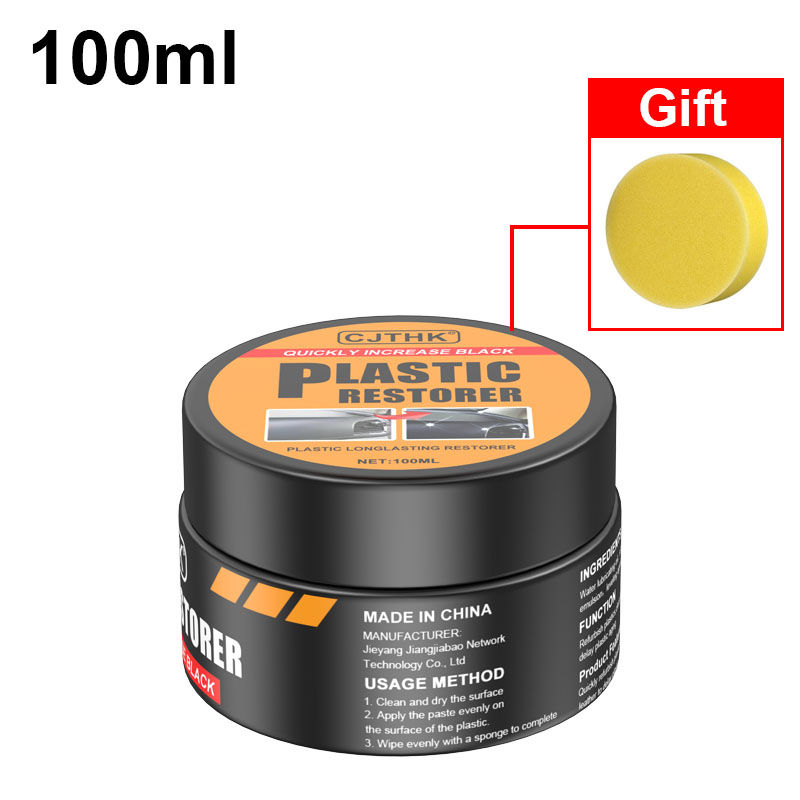 الصورة المصغرة: Car Plastic Restorer Crystal Clear Auto Interior Leather & Panel Renewal Wax Coa