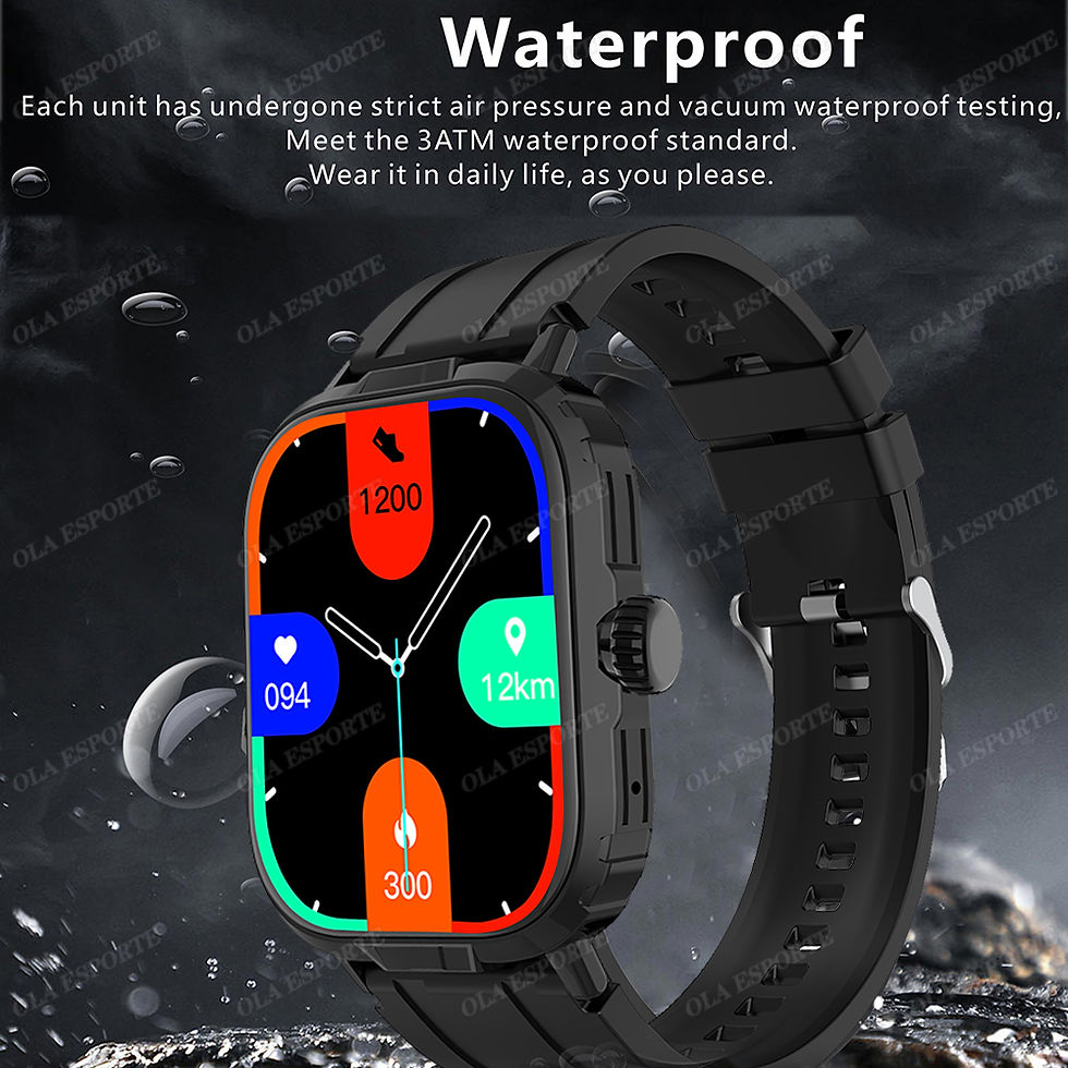 الصورة المصغرة: 2025 New Military Smartwatch Men Women Outdoor Sport Tracker Health Monitor IP68
