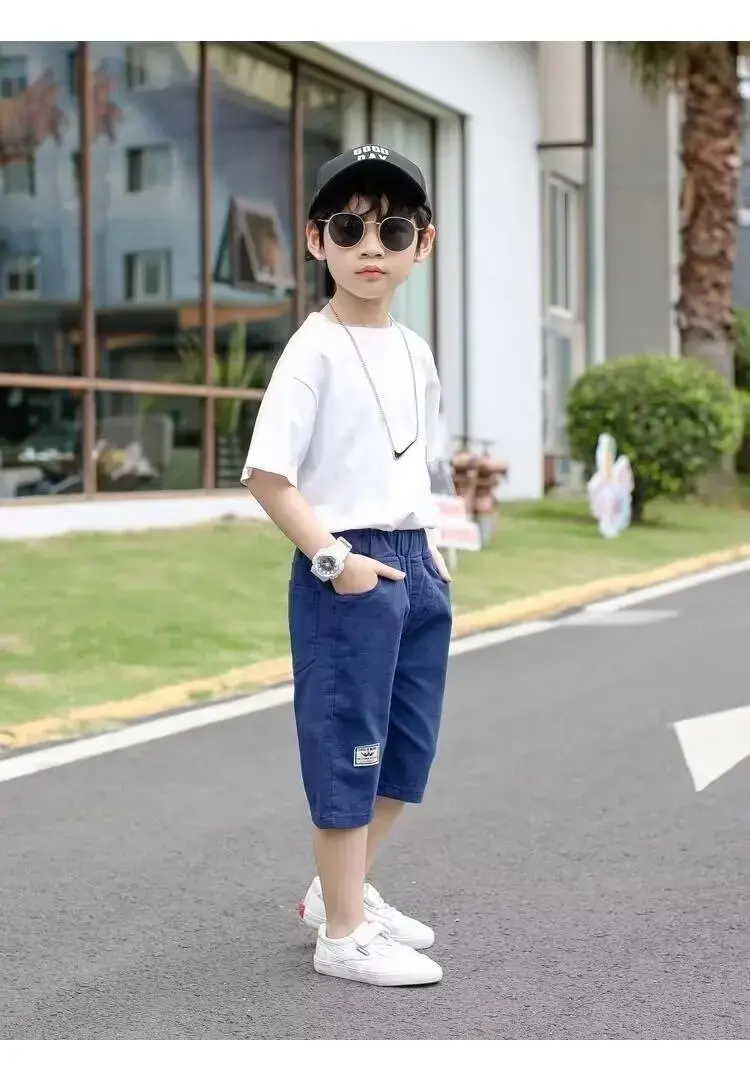 الصورة المصغرة: Boys Short Pants Thin Summer New Casual Trousers Outdoor Wear Mid-Term Children'