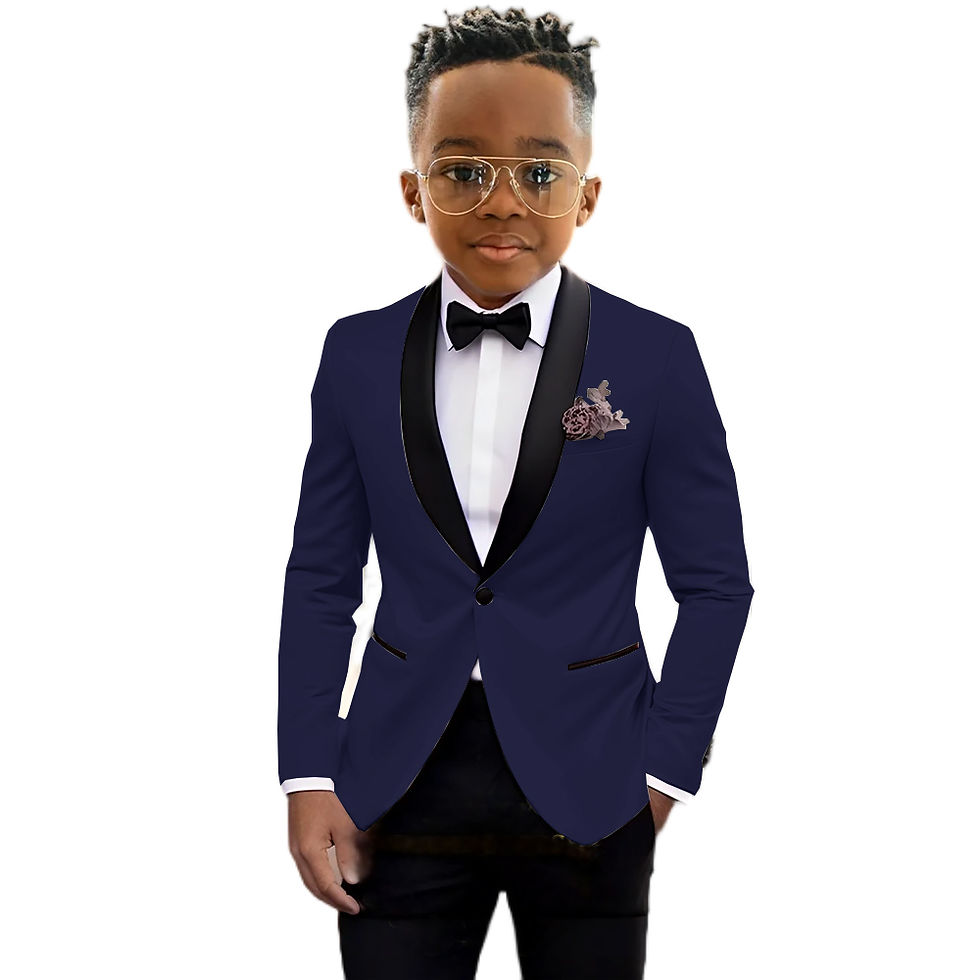 الصورة المصغرة: Suit For Boy Blazer Pant Sets 2 Piece Child Slim Fit Wedding Suit Set Formal Wea
