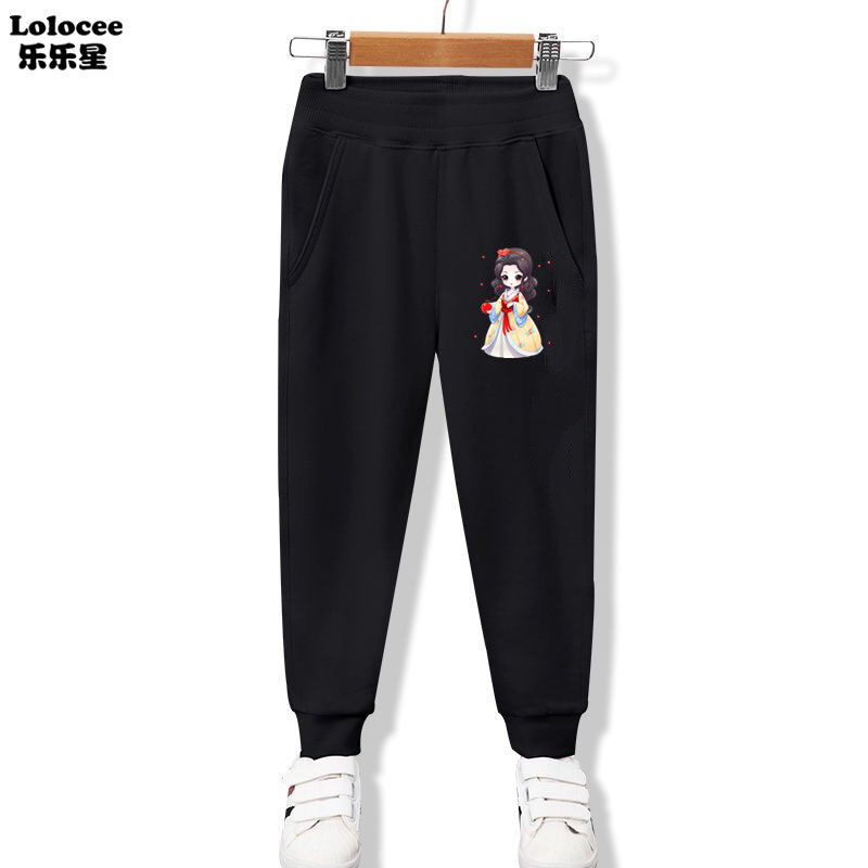 الصورة المصغرة: California Letter Print Girls Casual Comfortable Active Sweatpants Kids Breathab