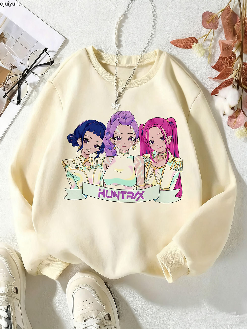 الصورة المصغرة: Hip Hop Huntrix Hoodie Manga Kids Kpop Demon Hunters Movie Fans Gift Children's 