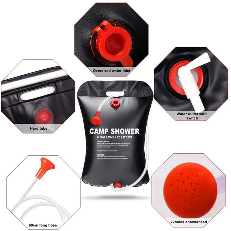 الصورة المصغرة: Car Camping Equipment, Shower Water Bag, Picnic Water Storage Bag, Shower Water 
