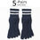 Thumbnail: 5 Pairs Striped Toe Sport Socks Man Compression Thick Pure Cotton Simple Solid S