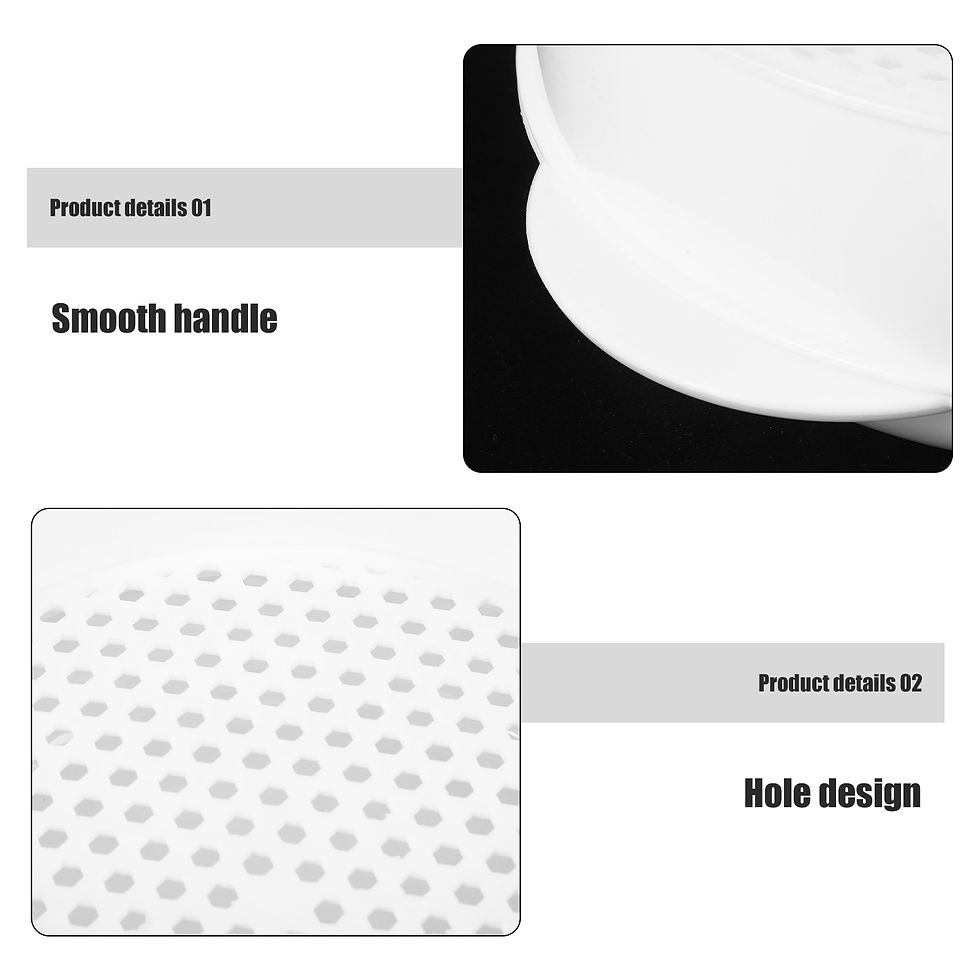 الصورة المصغرة: 1pc Plastic Microwave Oven Container Kitchen Gadget Cookware Basket Drain Basket