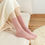Thumbnail: 10Pairs Retro Women Cotton Loose Socks Autumn Winter Knitting Solid Color Long B