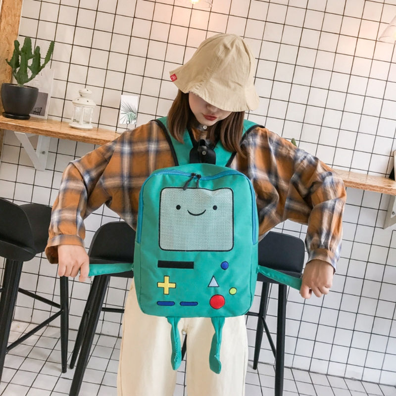 Thumbnail: Travel Backpack Cartoon Rucksack Teen Girls School Bag Student Daypack Large Cap