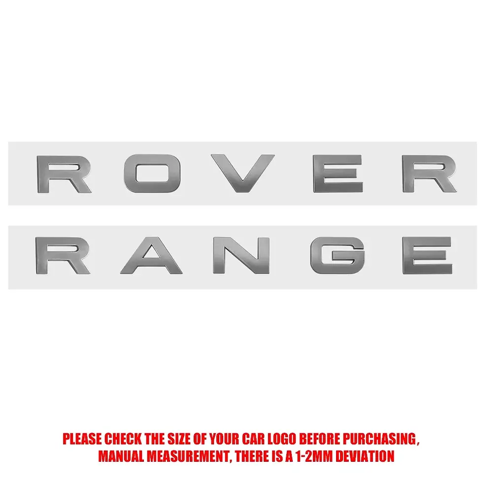 Thumbnail: 3d ABS Logo Range Rover Emblem Letters Car Hood Badge Bonnet Sticker For Range R