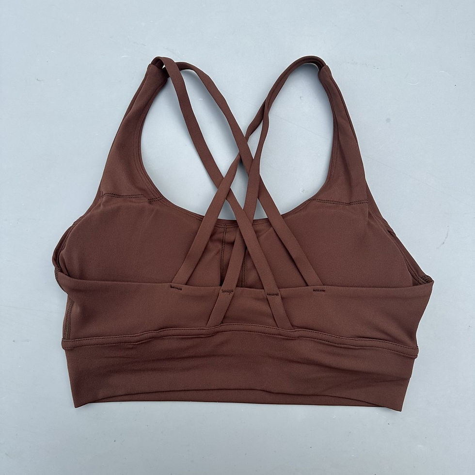 الصورة المصغرة: Solid Color Women Cross  Fitness sport Bra soft high strength Tight Top Comprehe