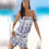 Thumbnail: 2024 new spring and summer fashion strapless one-shoulder one-piece casual print