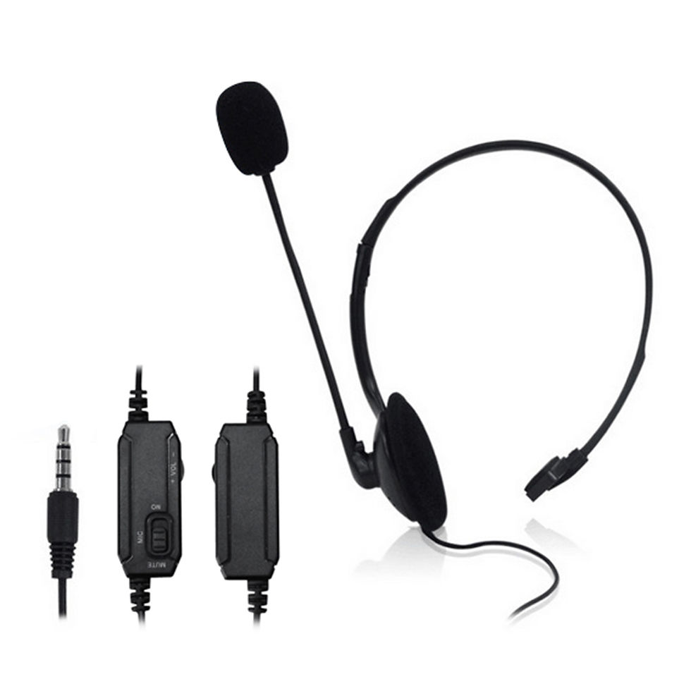 Thumbnail: Headphones 3.5mm Wired Gaming Headset Earphones Music For PS4 Play Station 4 Gam