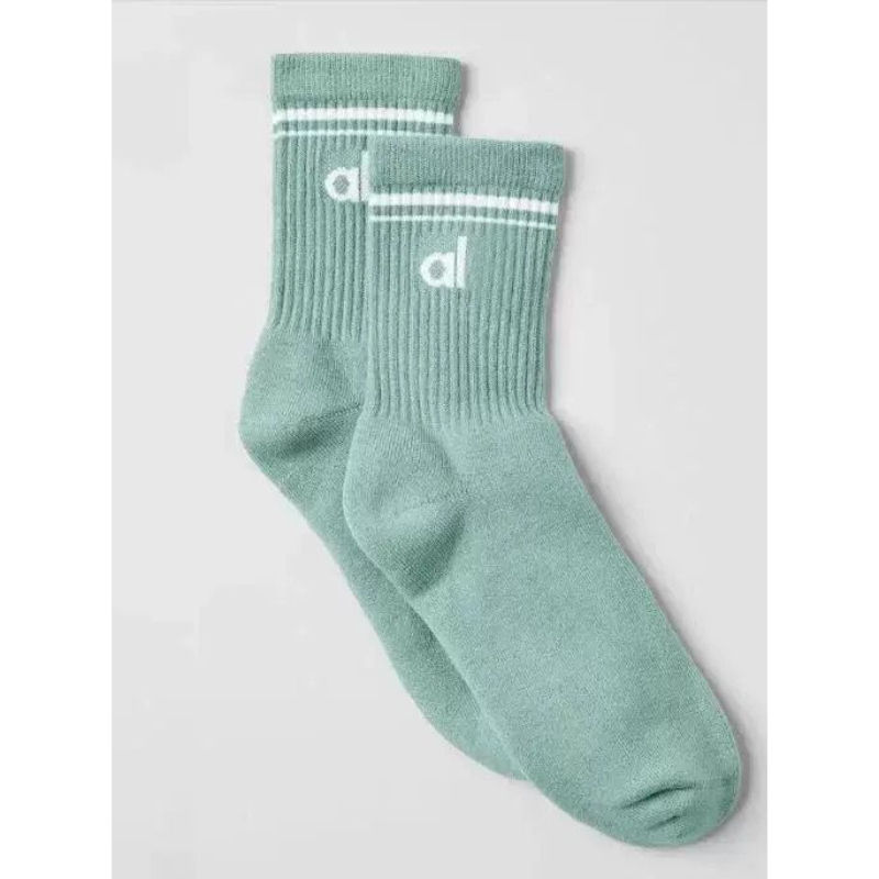 الصورة المصغرة: Yoga Retro Cotton Socks Comfortable Colorful Middle Socks Yoga Pilates Fitness W