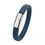 Thumbnail: Mibrow Braided Black Leather Men Bracelet 10x5 12x6mm Size Fashion Metal Magneti