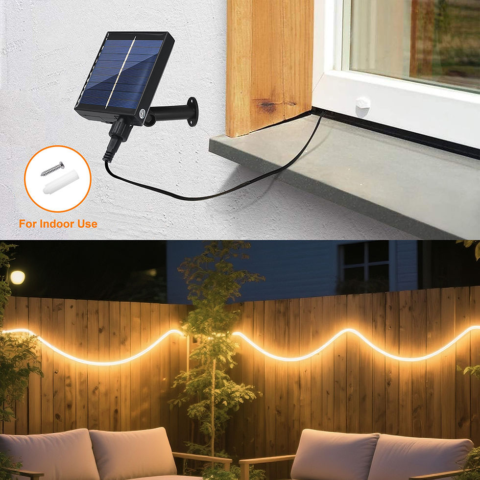 Thumbnail: 24V Solar Neon Light Strip Waterproof 8 Modes 120LEDs/m Flexible Lamp IP68 High 