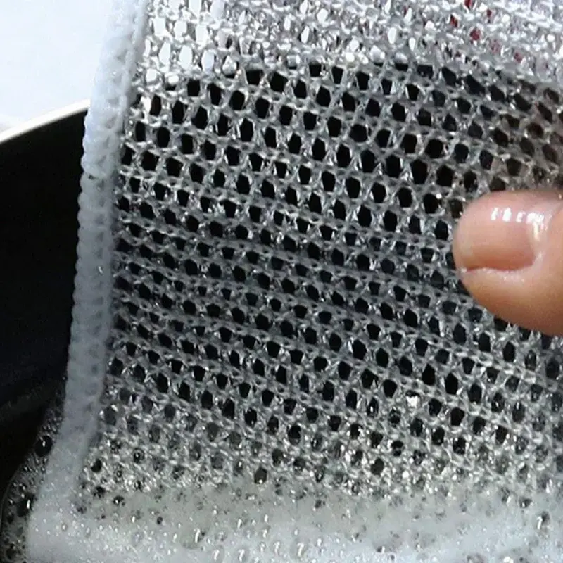 Thumbnail: 5-20PCS Magic Cleaning Cloth Thickened Double -sided Metal Steel Wire Rags Kitch
