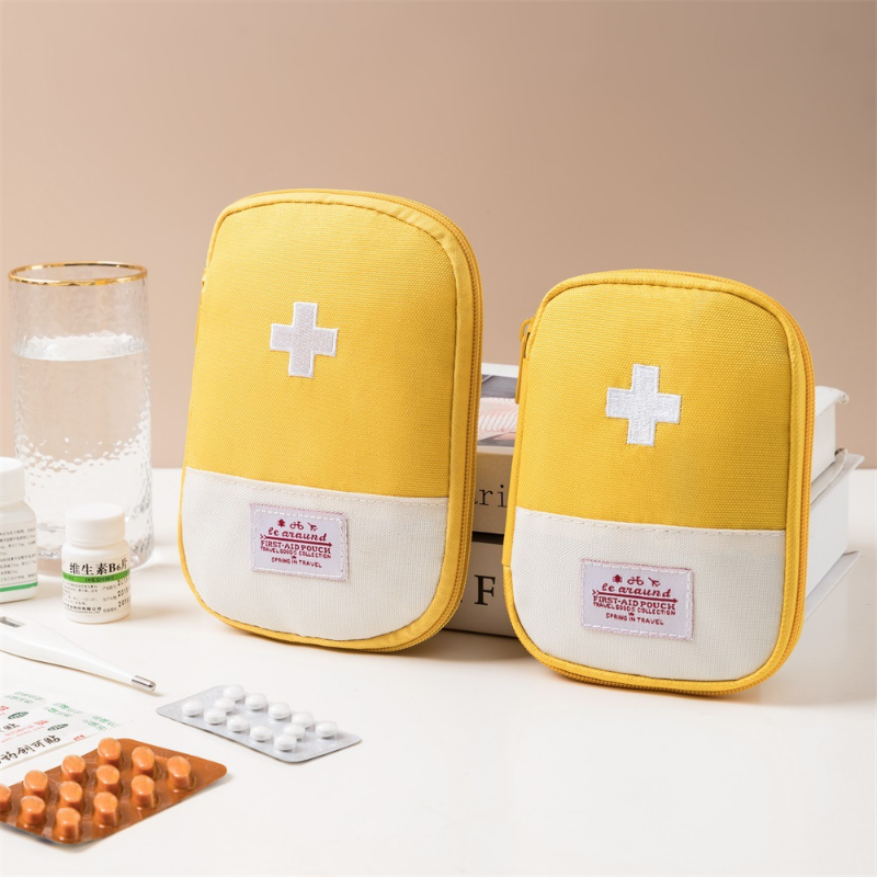Thumbnail: Portable Medicine Bag Cute First Aid Kit Medical Emergency Kits Organizer Outdoo