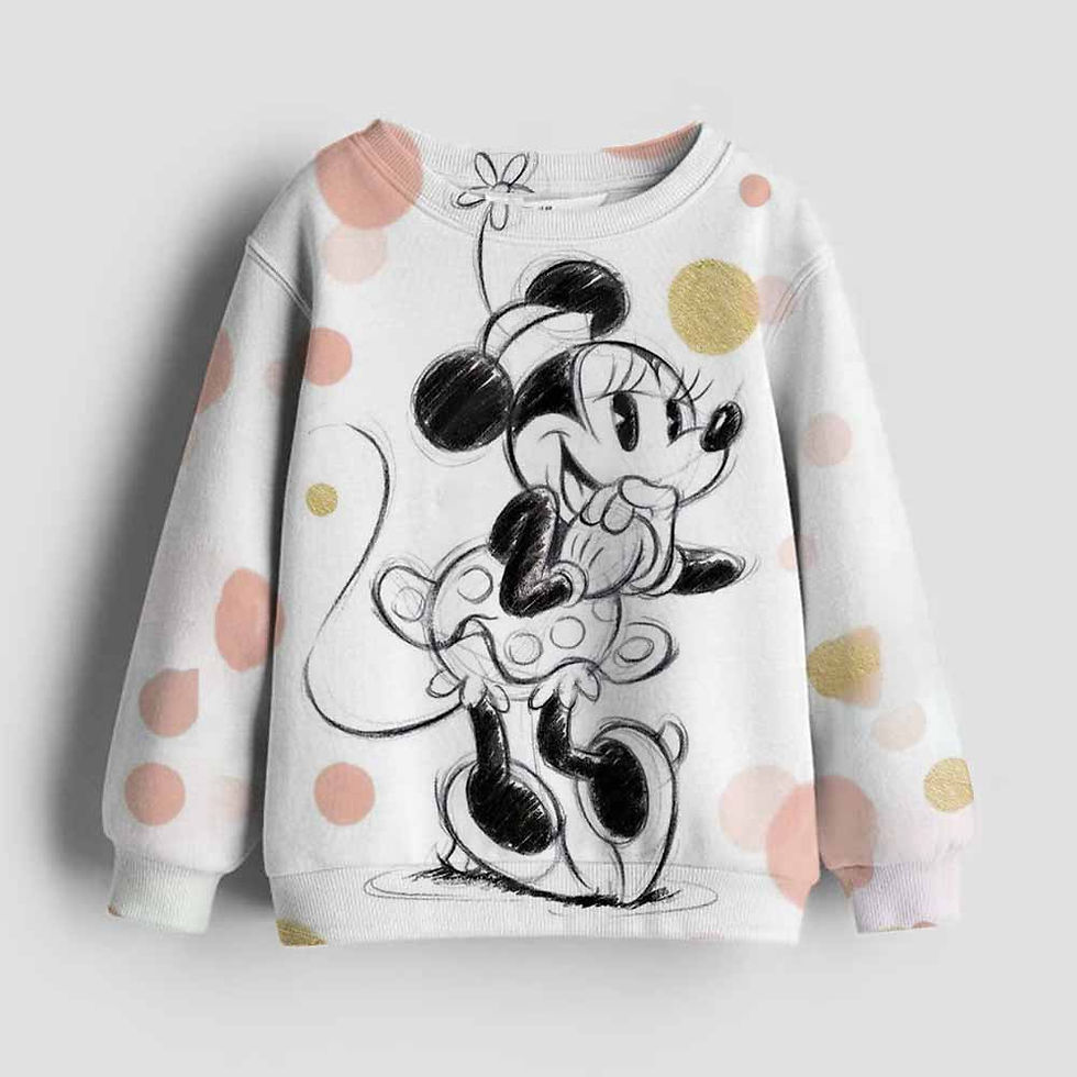 الصورة المصغرة: Children's clothing Boys Girls Minnie Mickey sweatshirt Kawaii long sleeve jumpe