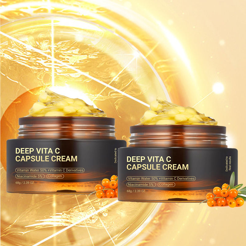 Thumbnail: Anti Wrinkle Vita C Capsule Cream Collagen Face Anti Aging Gel Firming Repairing