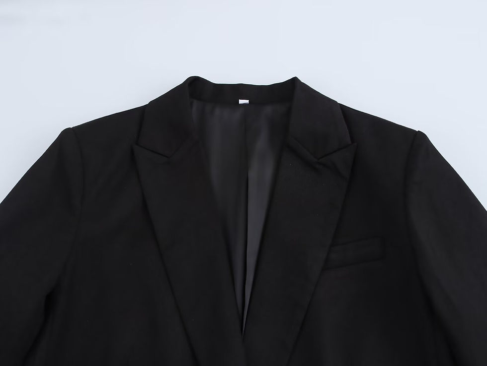 الصورة المصغرة: New autumn and winter slim suit jacket asymmetrical design lace-up slim fit capa
