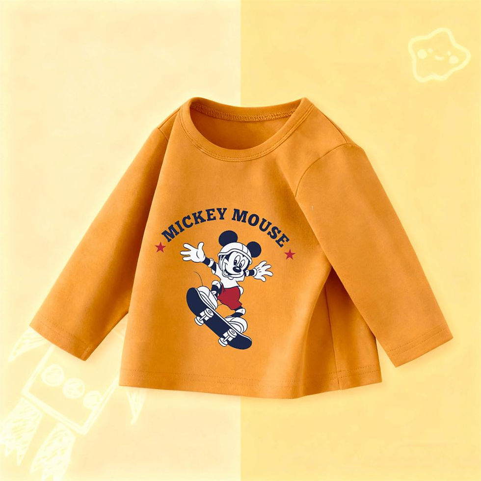 الصورة المصغرة: New Cartoon T Shirt Fashion Casual Clothes Boys And Girls Printing Tees Round Ne