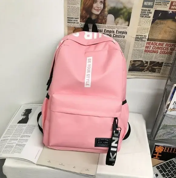 الصورة المصغرة: Fashion trend backpack for men and women, high school student bag, large capacit