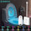 Thumbnail: Smart Motion Sensor Night Light LED Projector Toilet Lights USB Rechargeable Col