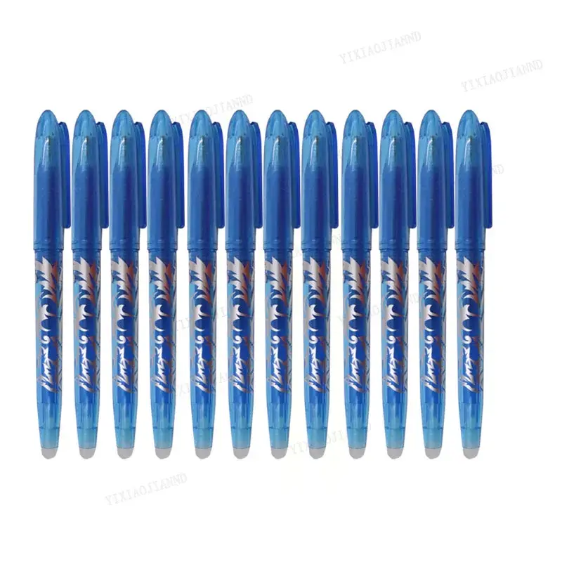 الصورة المصغرة: 12 Color Erasable Gel Pen Black Blue Refill 0.5mm Ballpoint Pen Washable Handle 