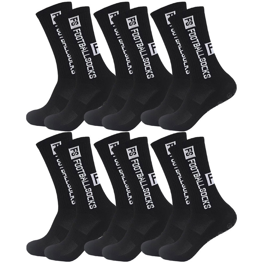 Thumbnail: 6Pairs Non Slip Grip Socks for Men Women Football Basketball Baseball Rugby Socc