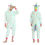 Thumbnail: One Piece Hooded Kids Pajamas Kigurumi Dinosaur Onesie Winter Flannel Overalls f