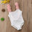 Thumbnail: 2-7Years Kids Girls Swimwear Flower Backless Children White Black Swimsuits For 