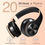 Thumbnail: Men Gift Gold Wireless Headphones Bluetooth Earphone Stereo Headset with Build-i